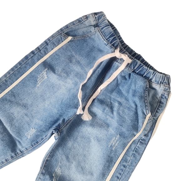 SHEIN Blue Boyfriend Jeans - Picture 6 of 10